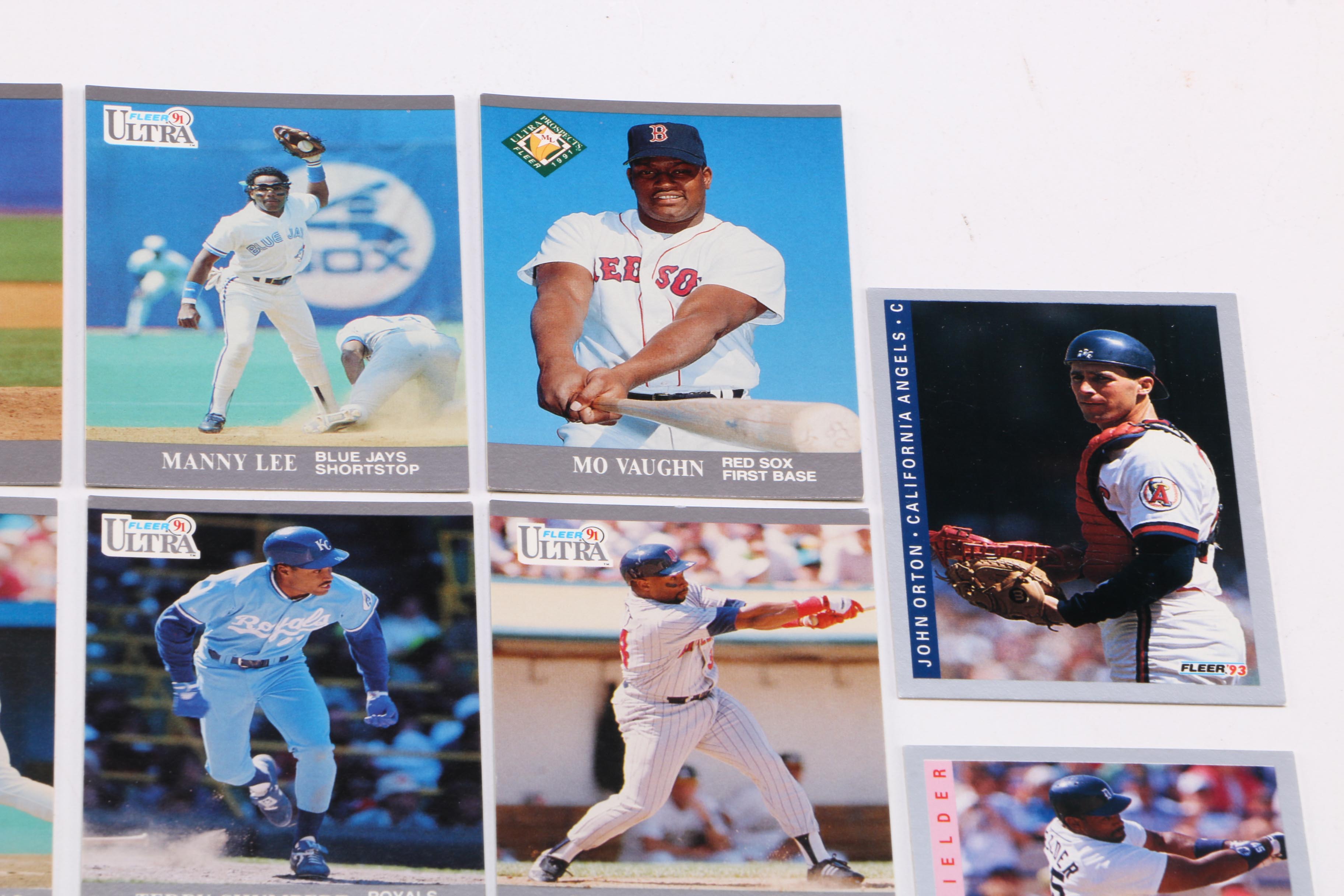 Collection of Fleer 1991 and 1993  Baseball Cards
