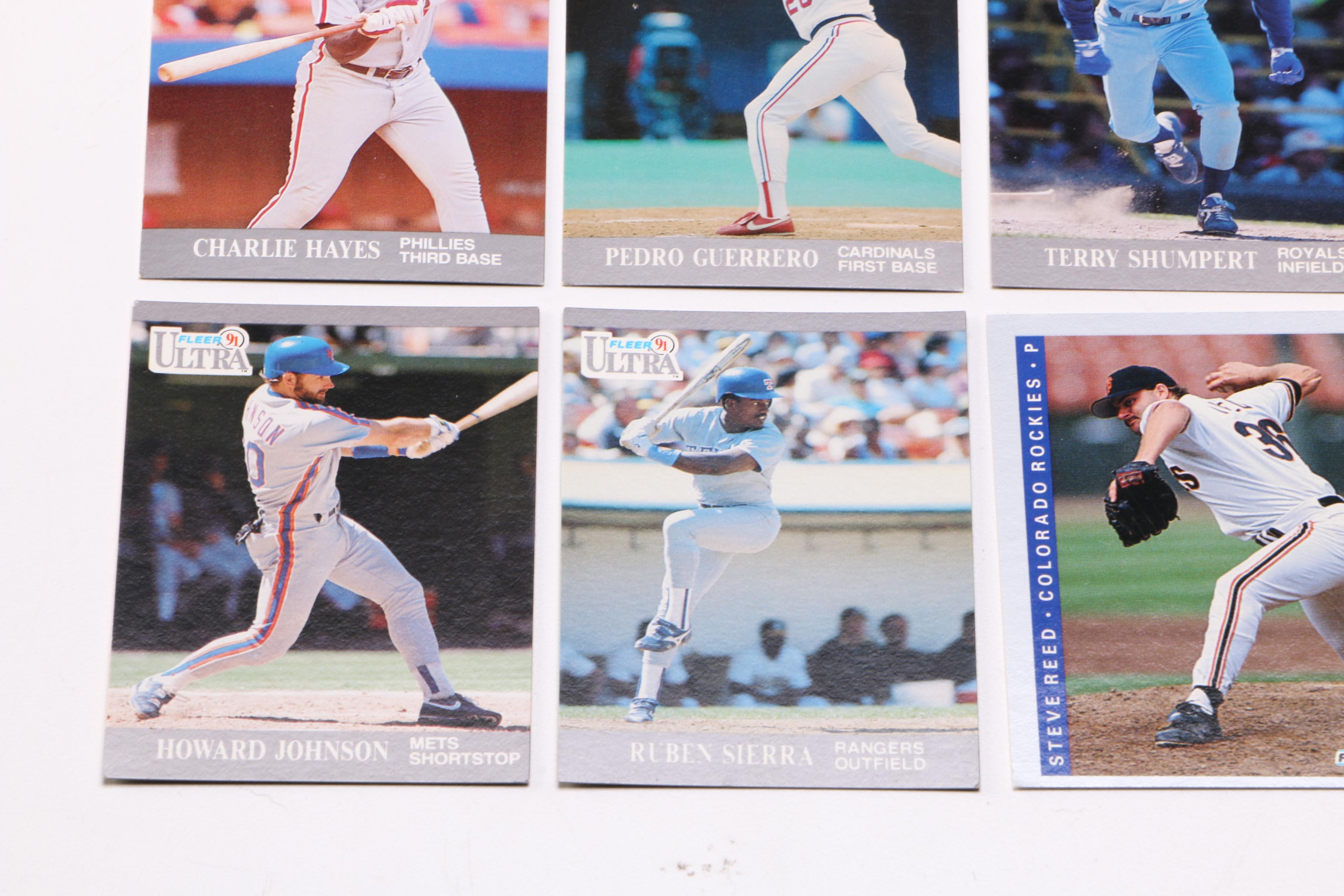 Collection of Fleer 1991 and 1993  Baseball Cards