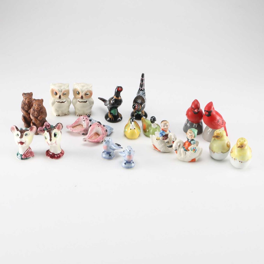 Salt and Pepper Figurine Collection featuring Victoria Ceramics