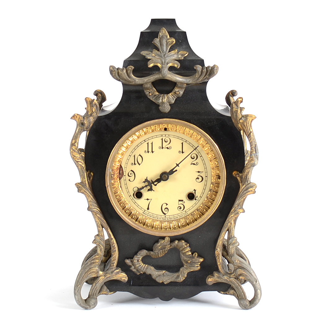 New Haven Cast Iron Mantel Clock