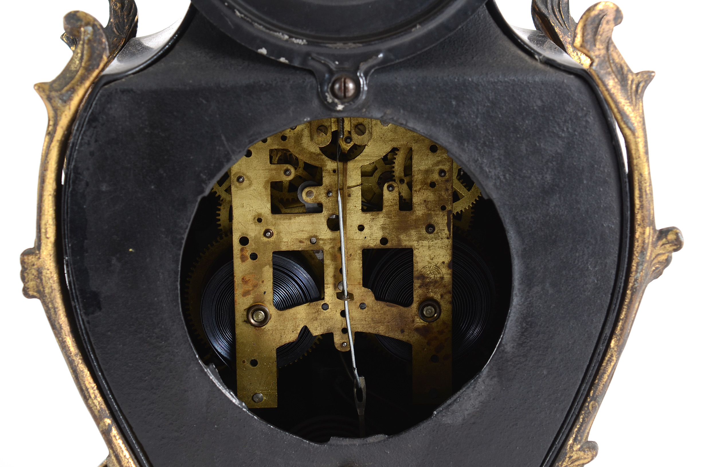 New Haven Cast Iron Mantel Clock