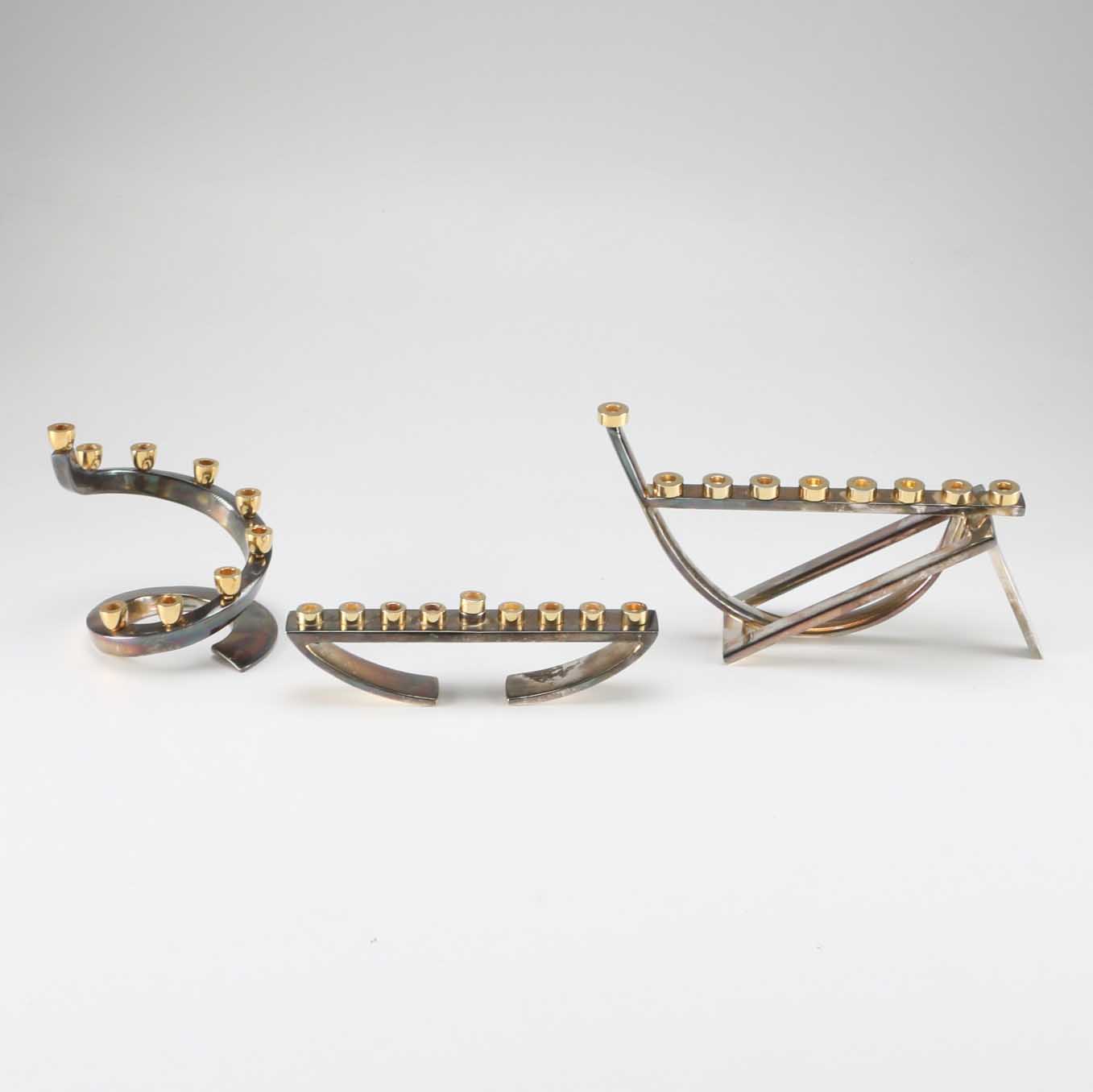 Modern Style Geometric Menorahs