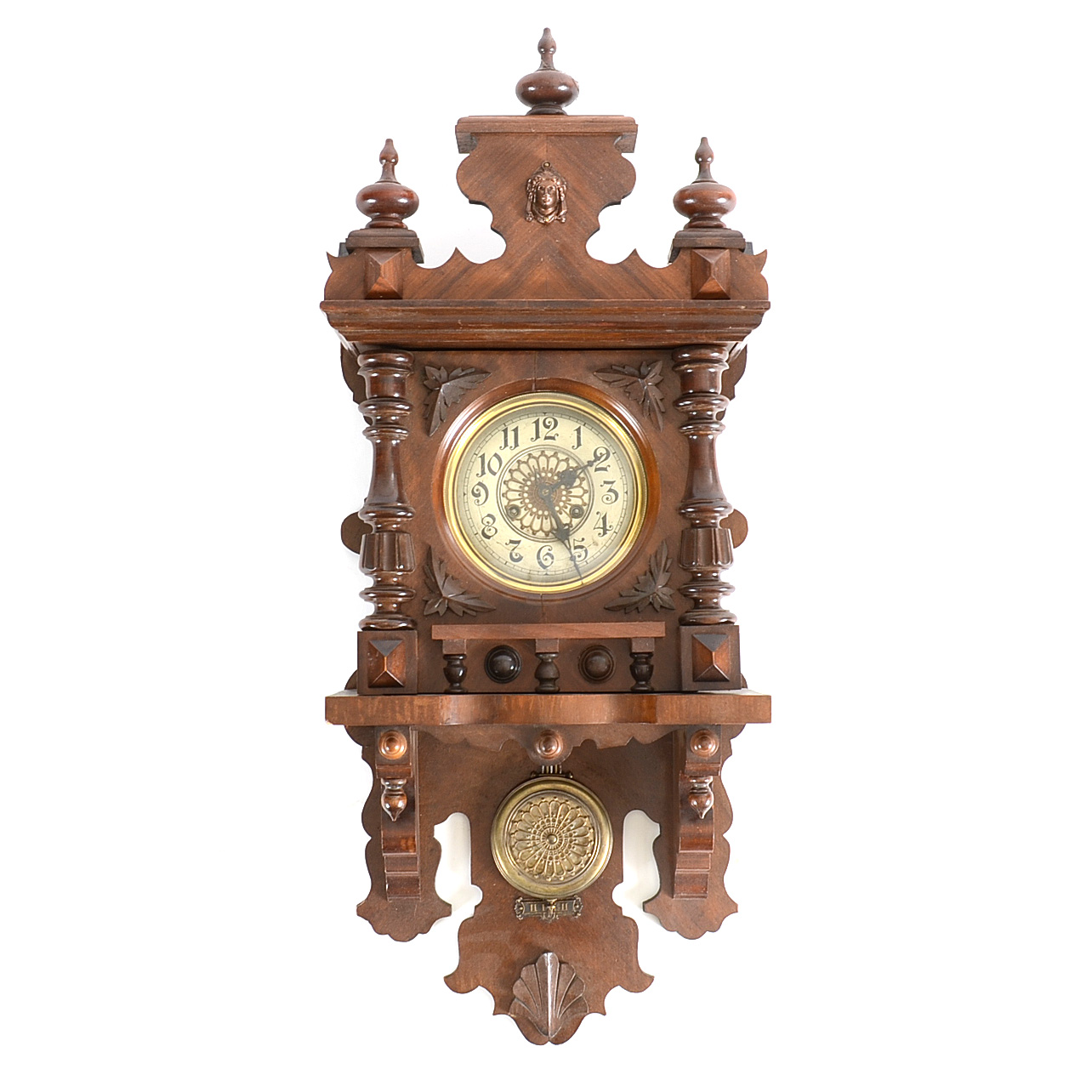 Antique Adler Gong Wall Clock