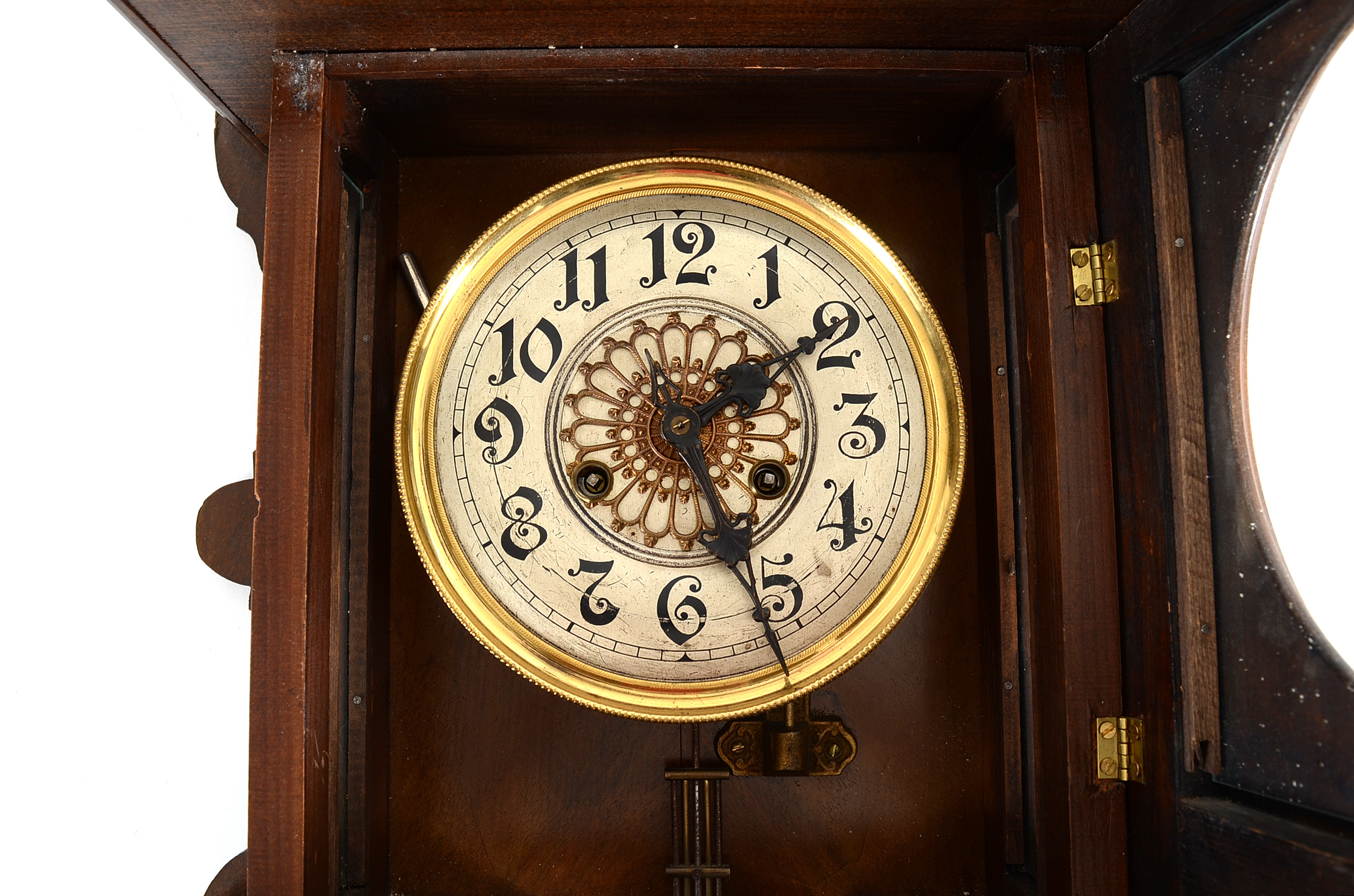 Antique Adler Gong Wall Clock