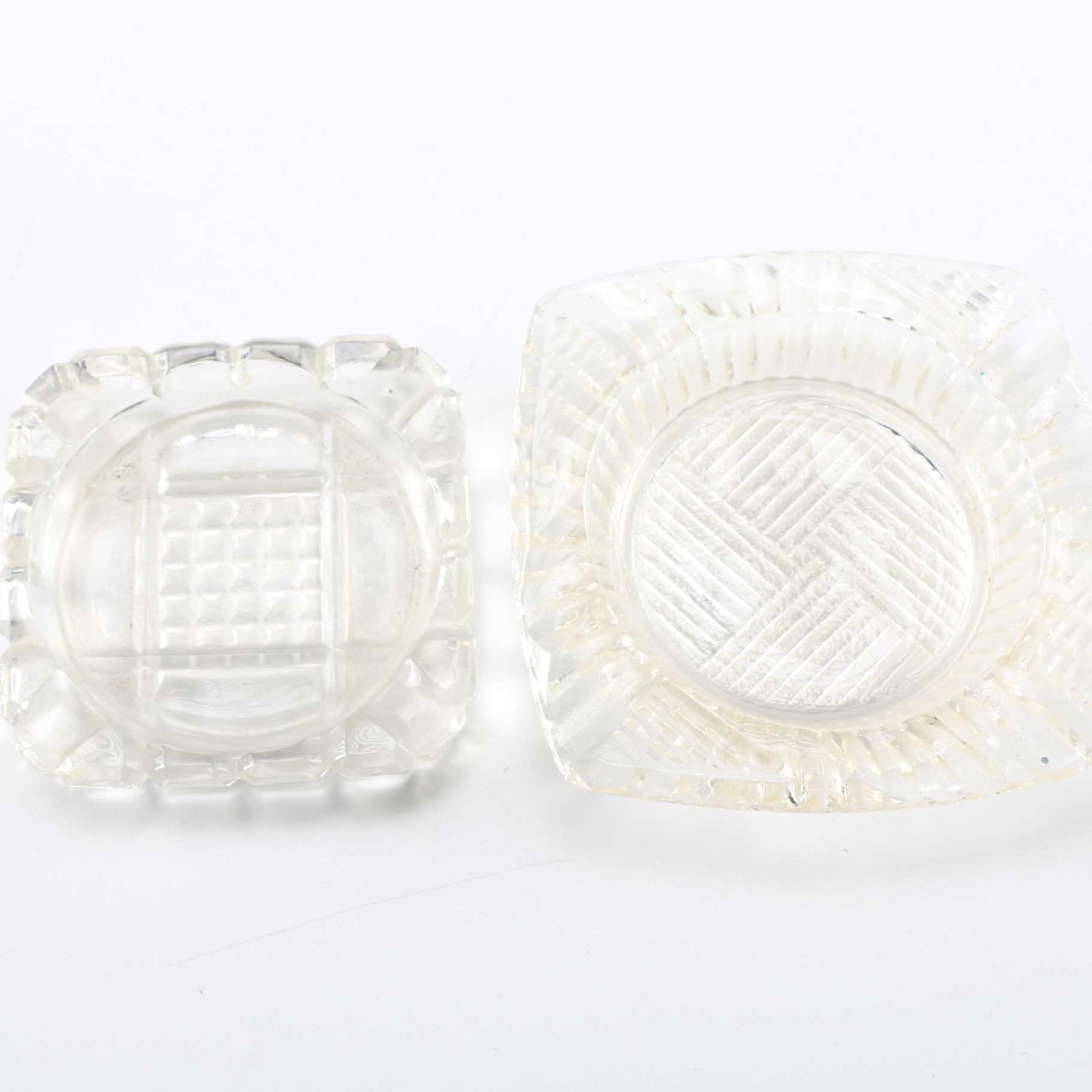 Vintage Pressed Glass Ash Receivers