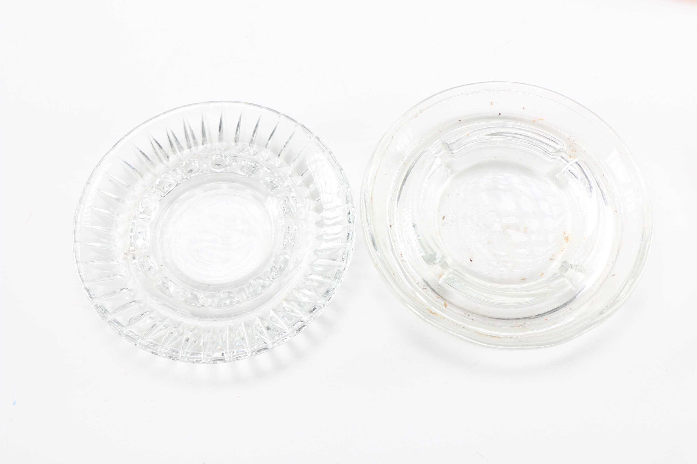 Vintage Pressed Glass Ash Receivers