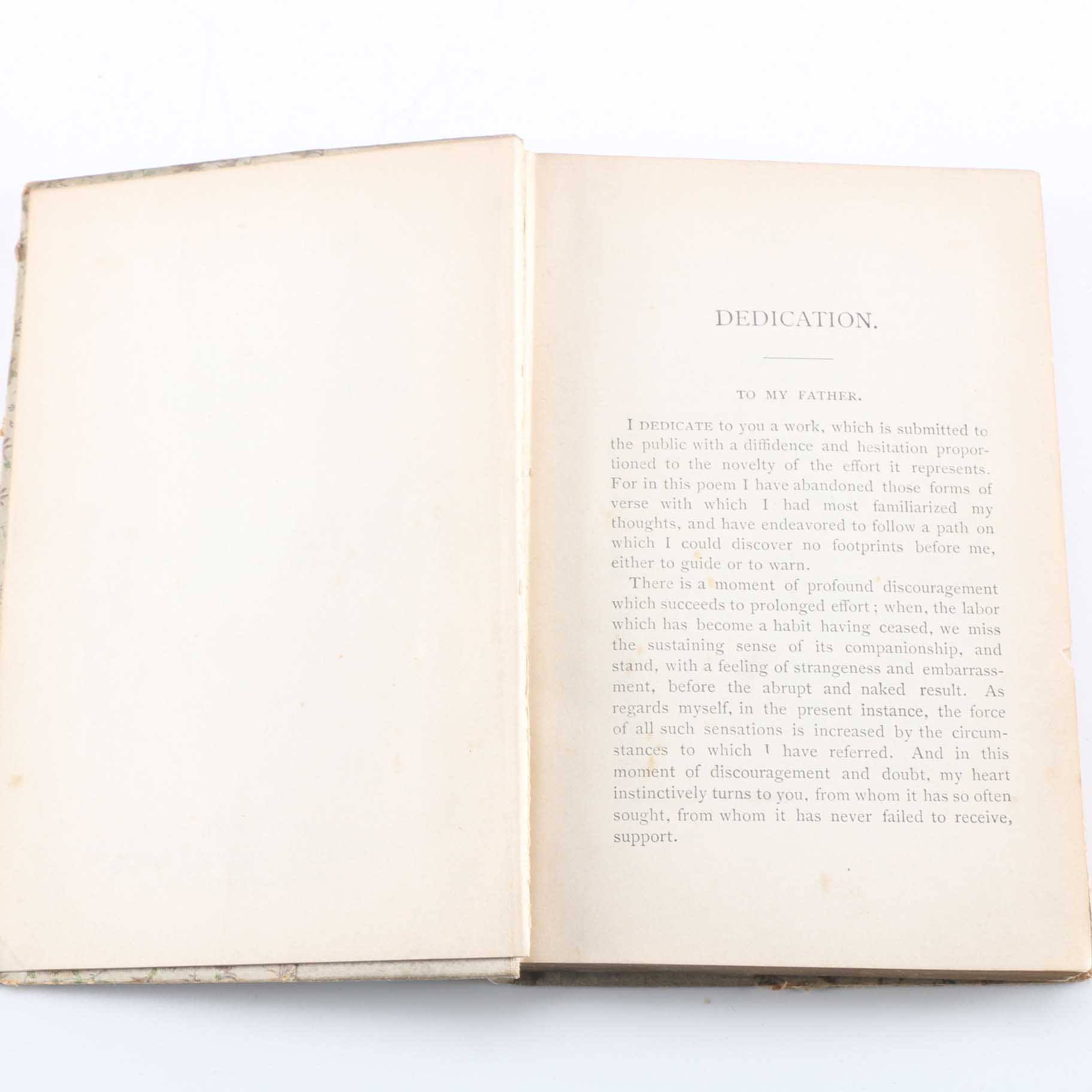 Antique Copy of Owen Meredith's "Lucile"