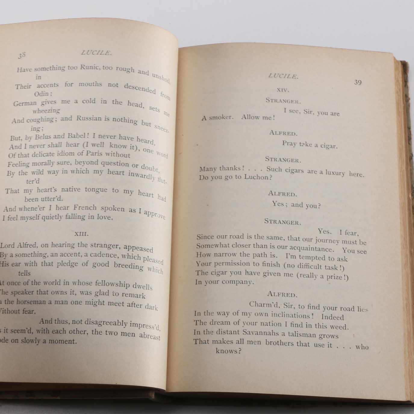 Antique Copy of Owen Meredith's "Lucile"