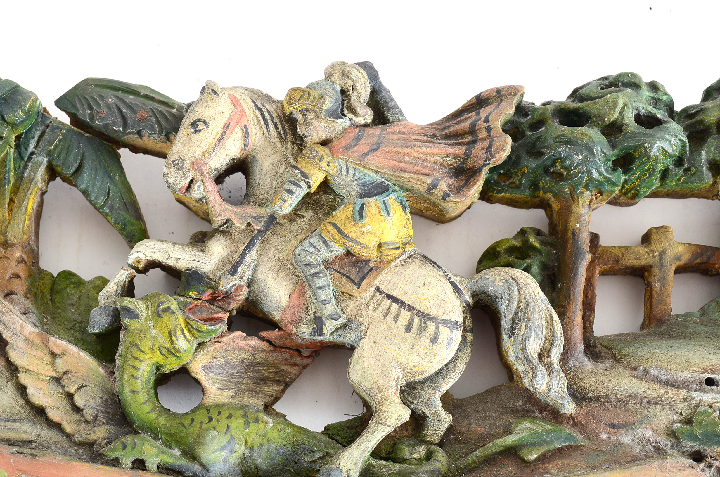 Pair of Early 20th-Century Folk Carved Trade Sign Elements