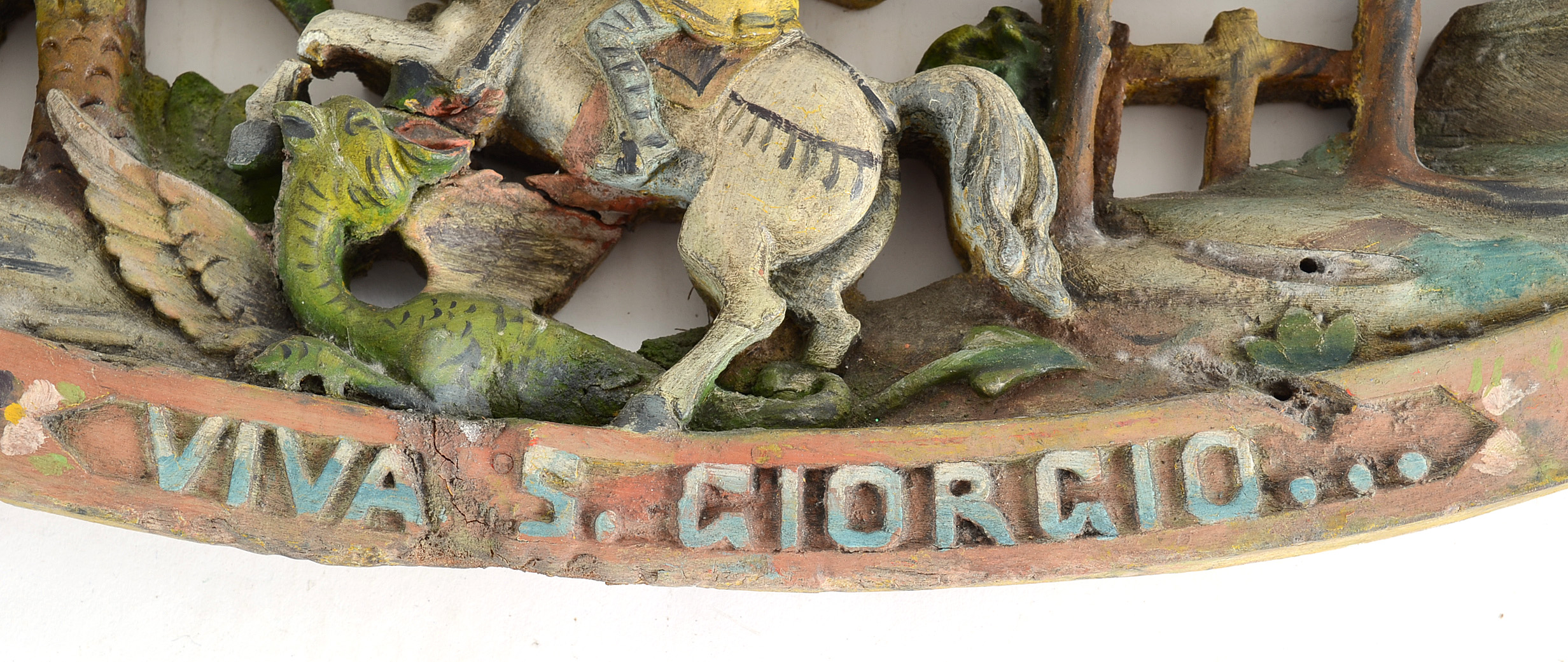 Pair of Early 20th-Century Folk Carved Trade Sign Elements