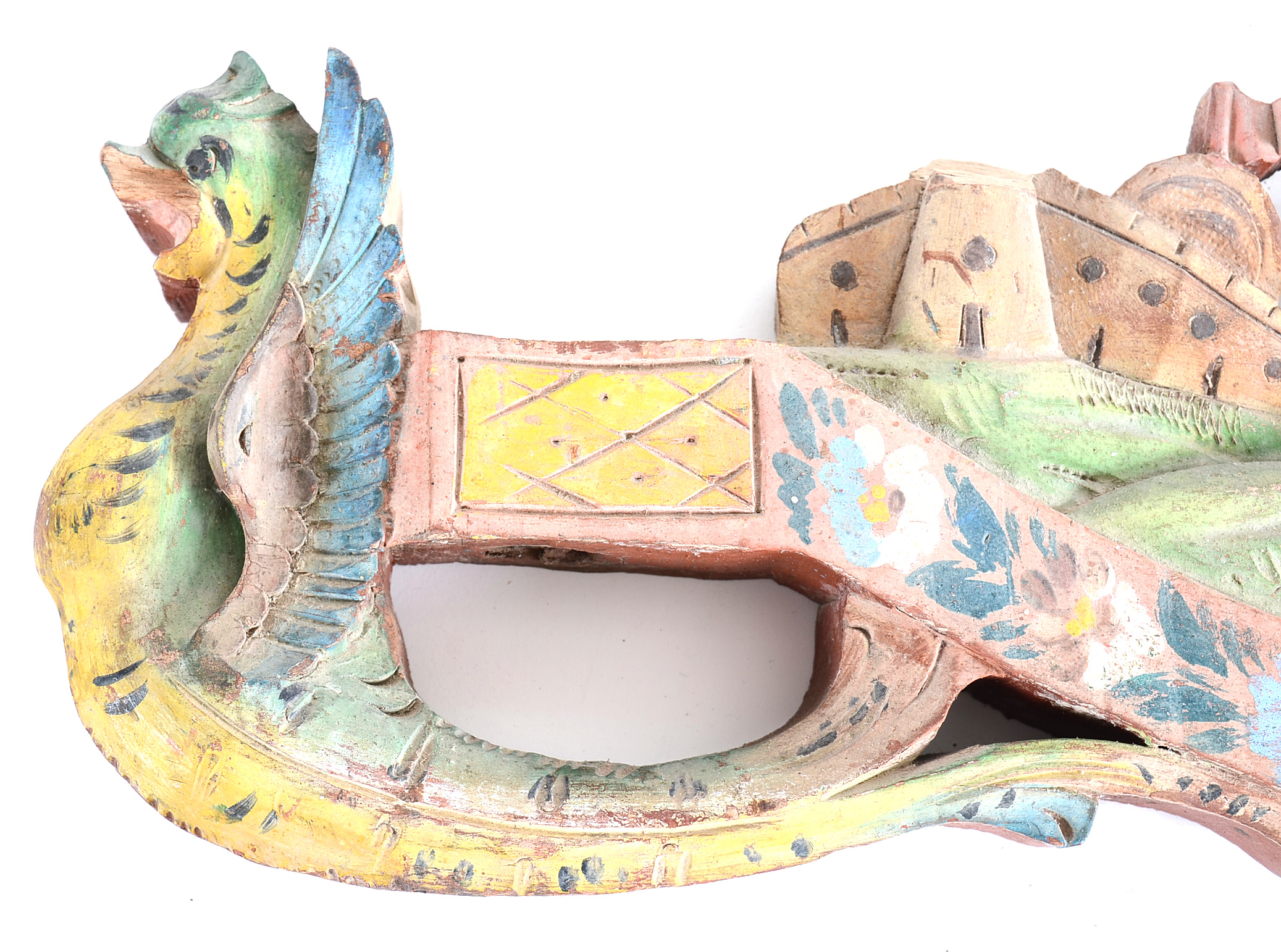 Pair of Early 20th-Century Folk Carved Trade Sign Elements