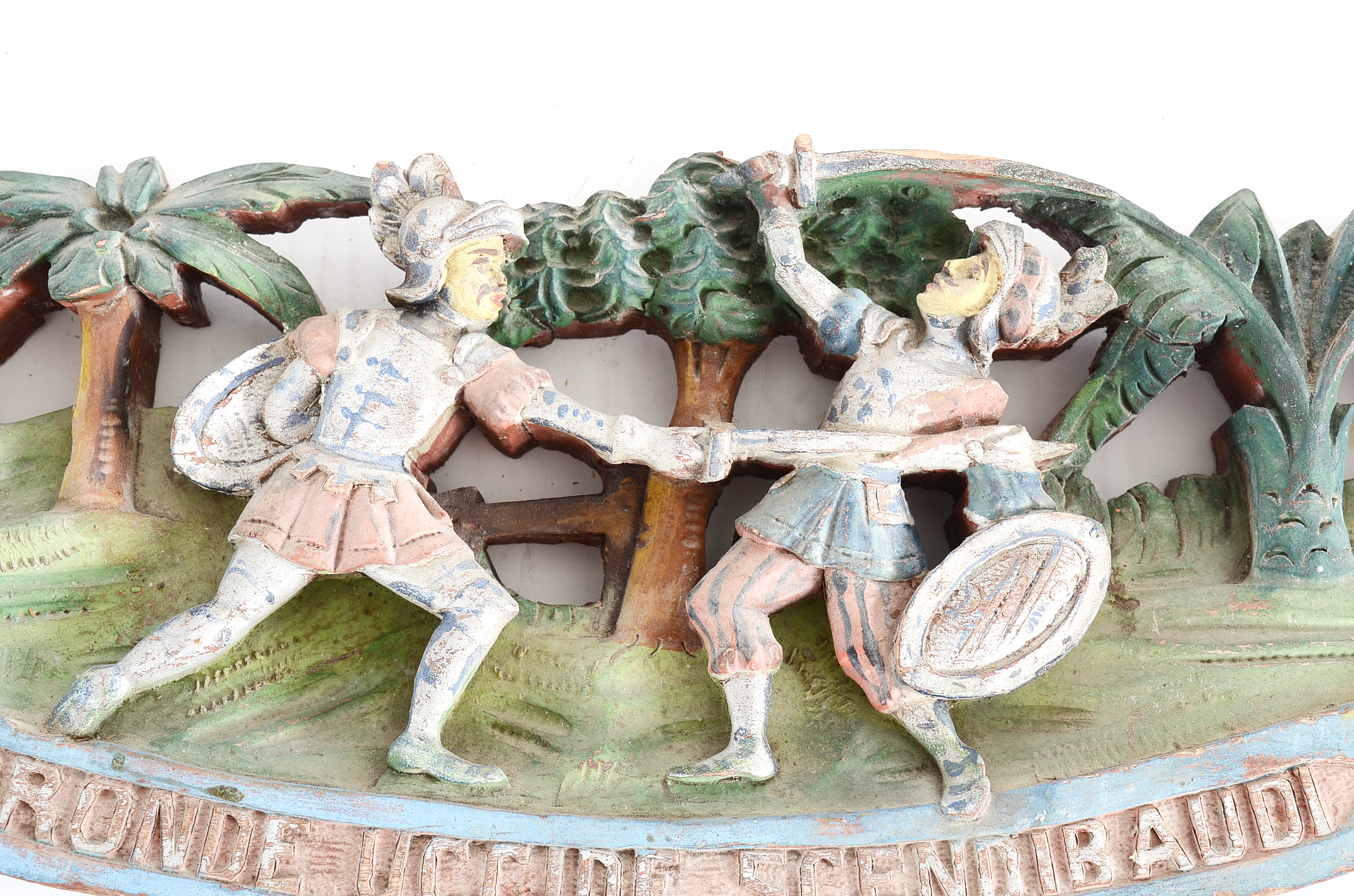 Pair of Early 20th-Century Folk Carved Trade Sign Elements