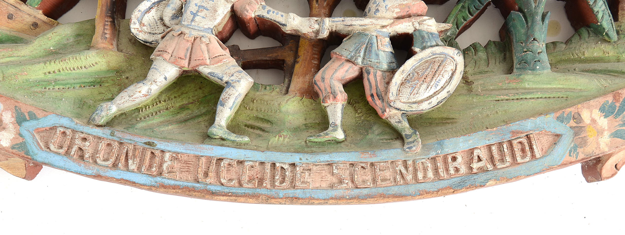 Pair of Early 20th-Century Folk Carved Trade Sign Elements