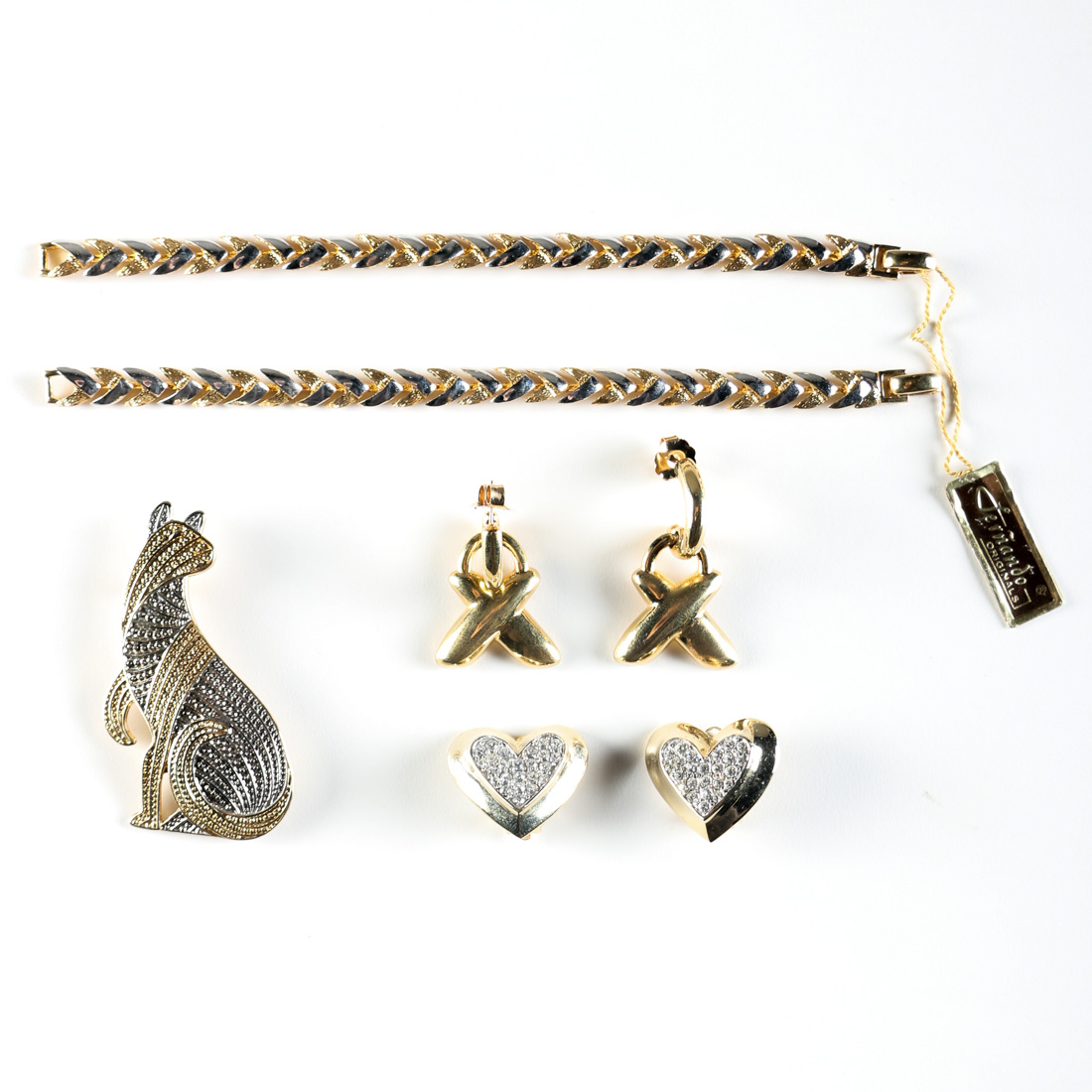 Gold Tone Costume Jewelry Assortment