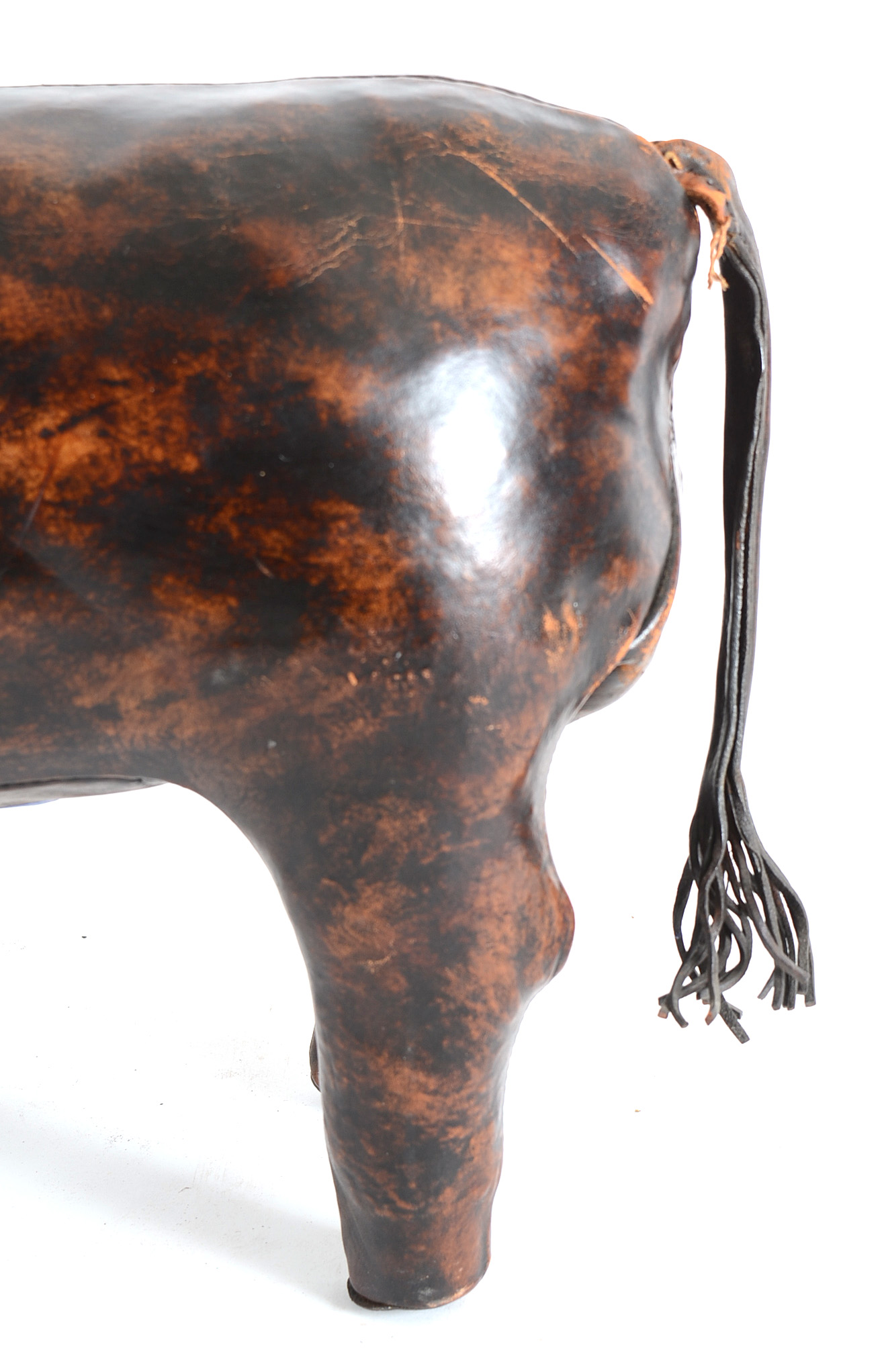 Dimitri Omersa for Abercrombie and Fitch Leather Bull Ottoman