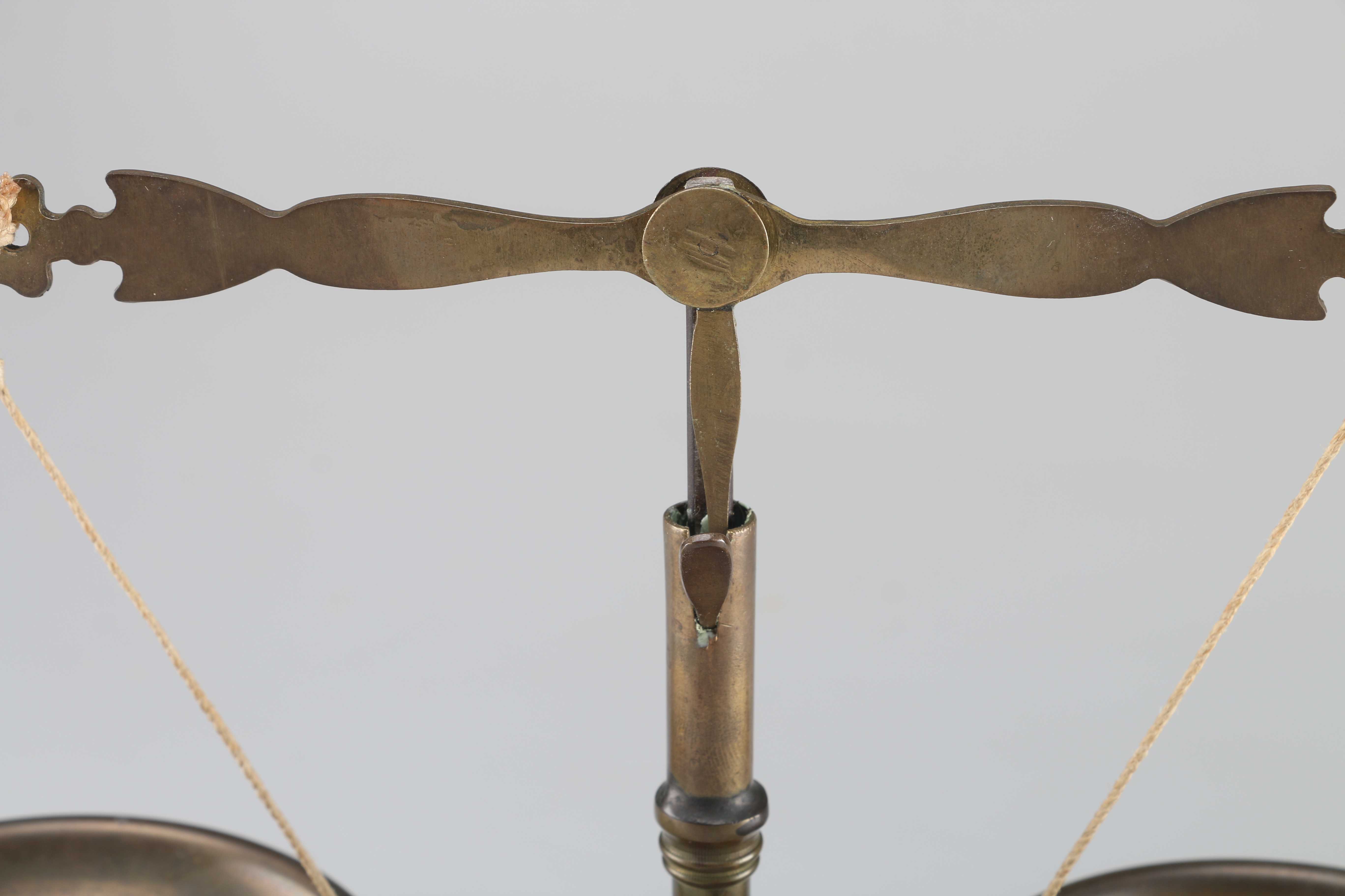 Vintage Brass and Wood Scale