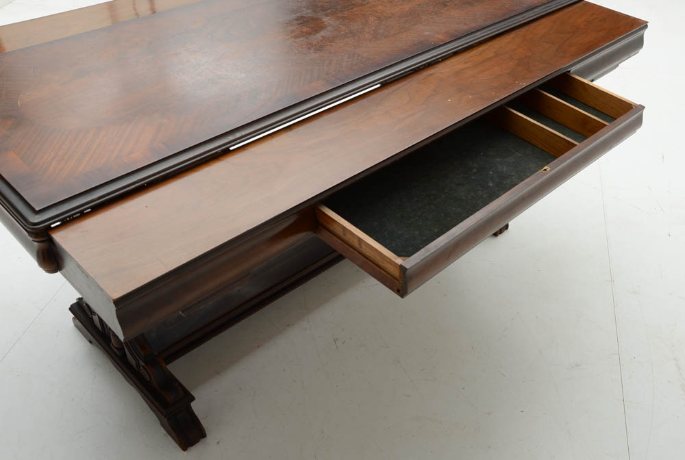 Drawl-Leaf Library Table