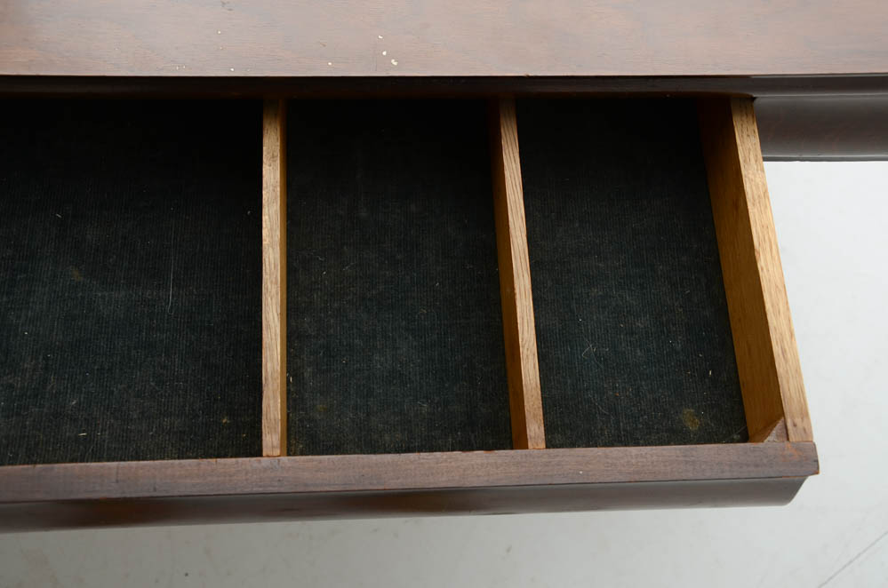 Drawl-Leaf Library Table