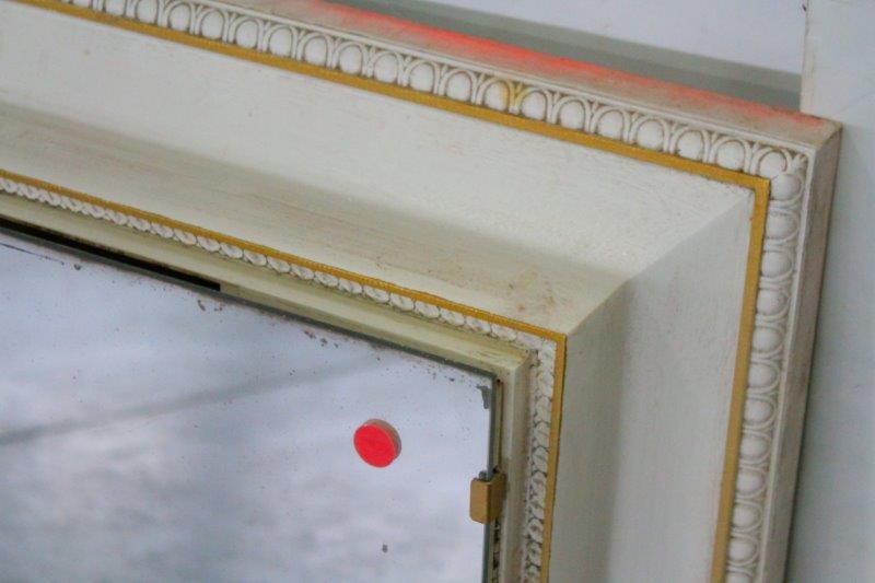 1940s Vanity Wall Cabinet with Light Fixtures and a Mirror