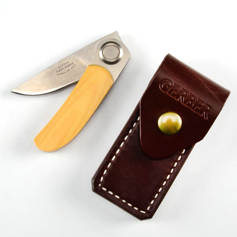 Gerber "Paul" Push Button Pocket Knife