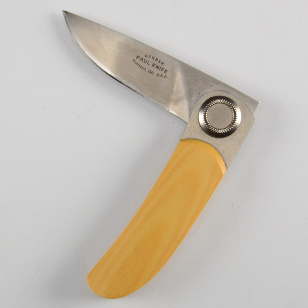 Gerber "Paul" Push Button Pocket Knife