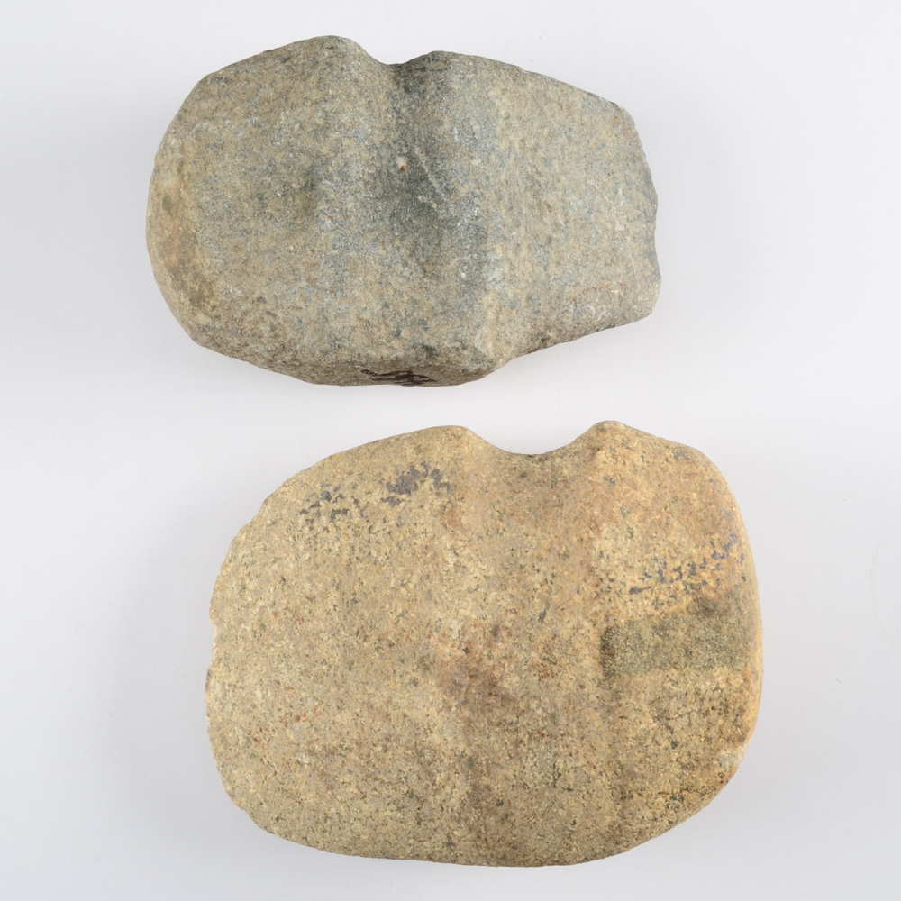 Two Native American Axe Heads