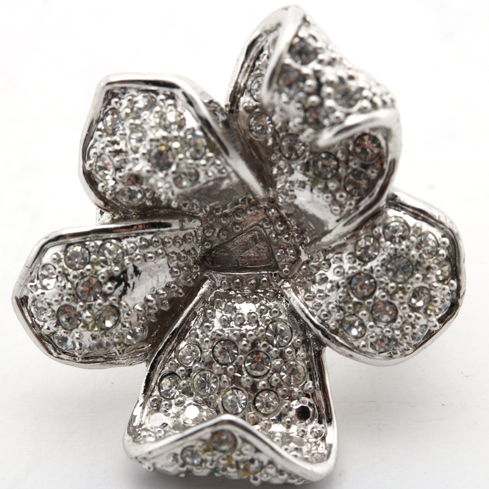 Vintage Zirconia Ring and Two Pairs of Costume Earrings