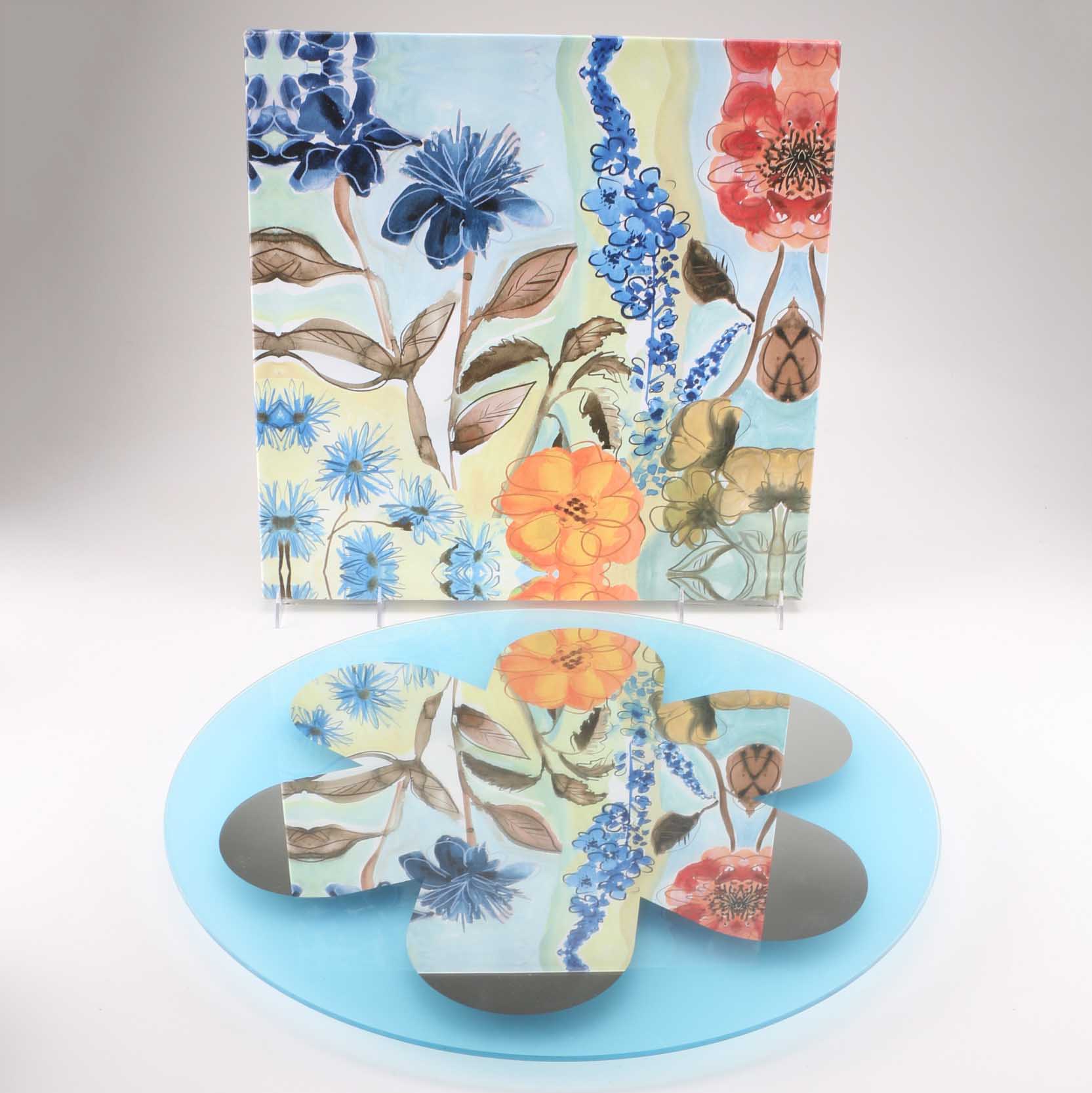 Andrea Ruggiero Mirror with Two Prints