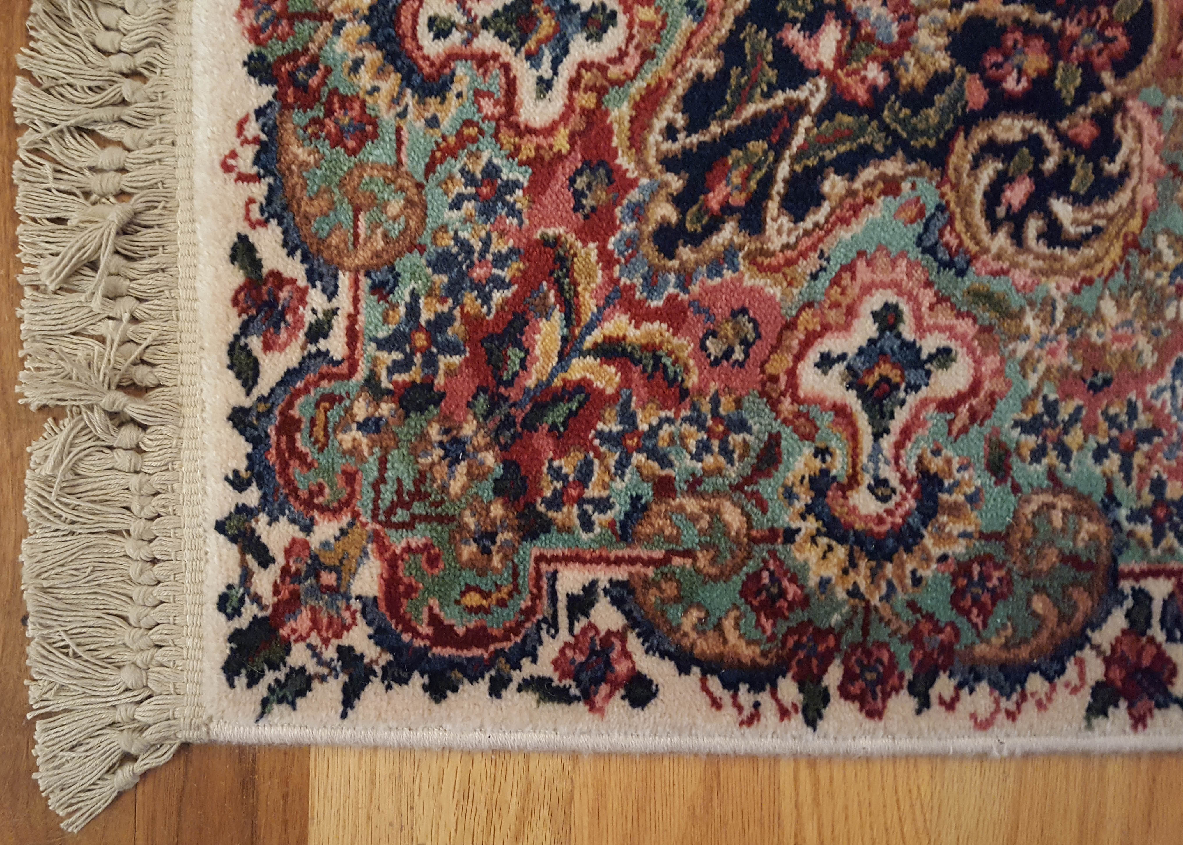 Karastan "Floral Kirman" Wool Area Rug