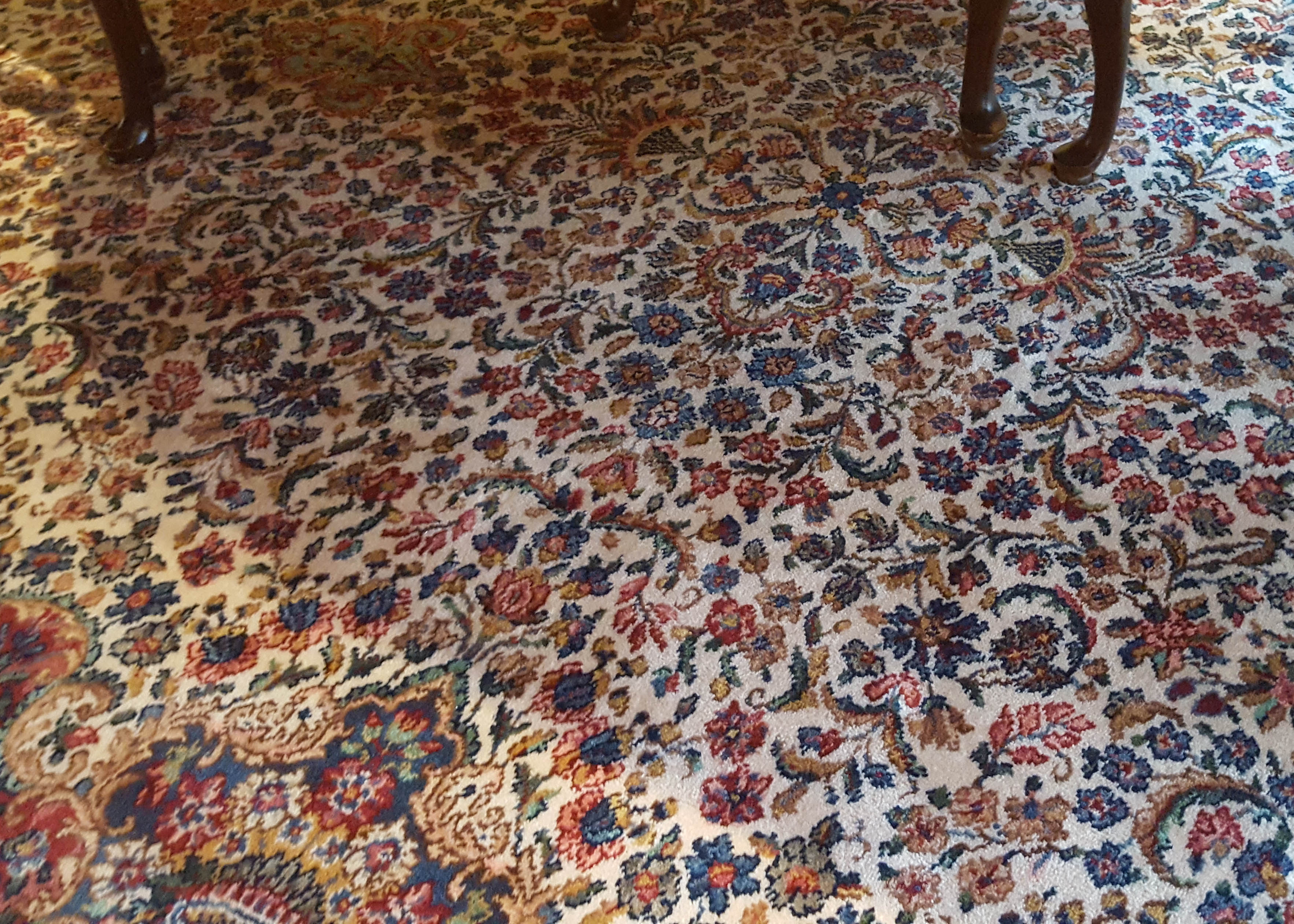 Karastan "Floral Kirman" Wool Area Rug