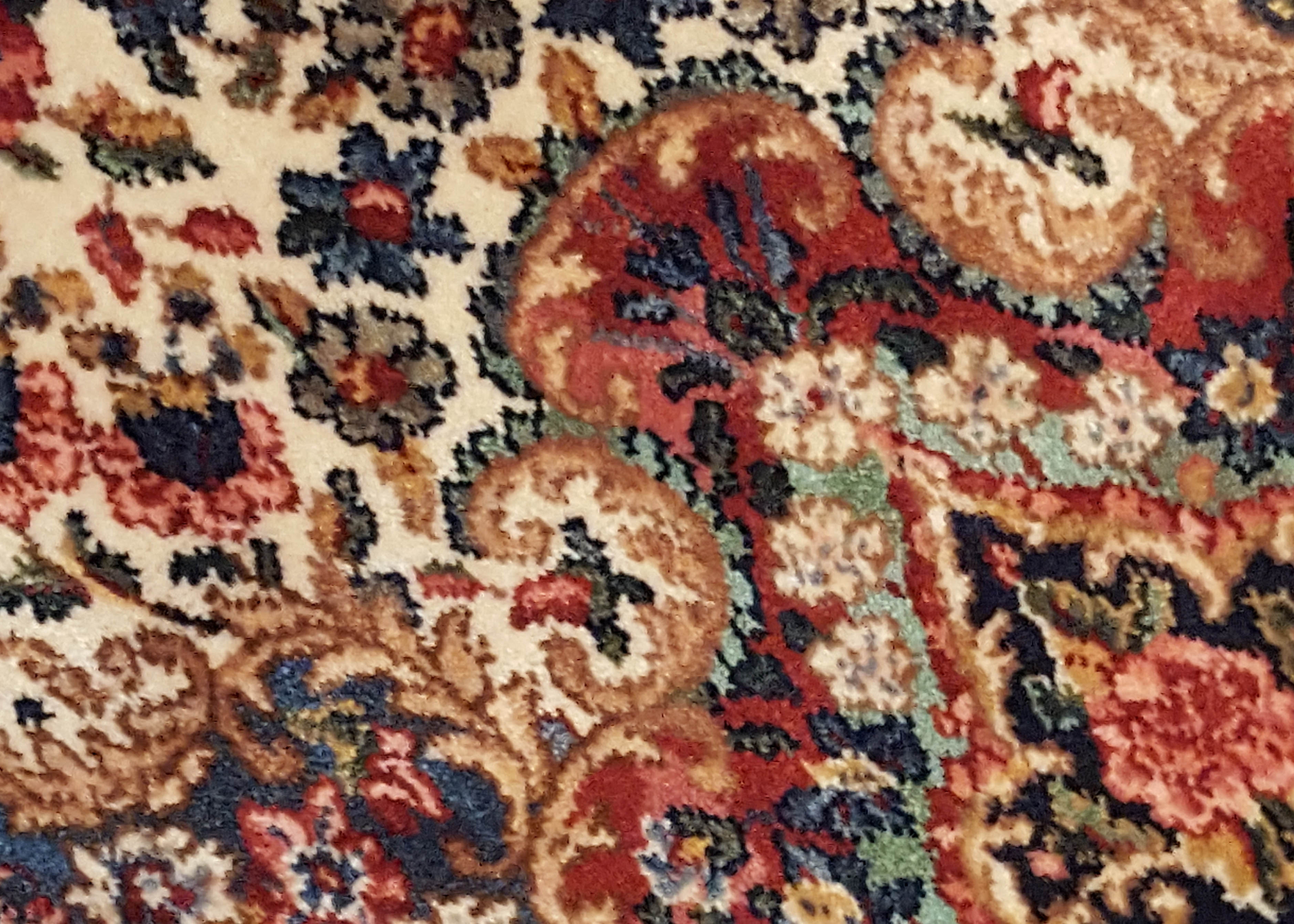 Karastan "Floral Kirman" Wool Area Rug