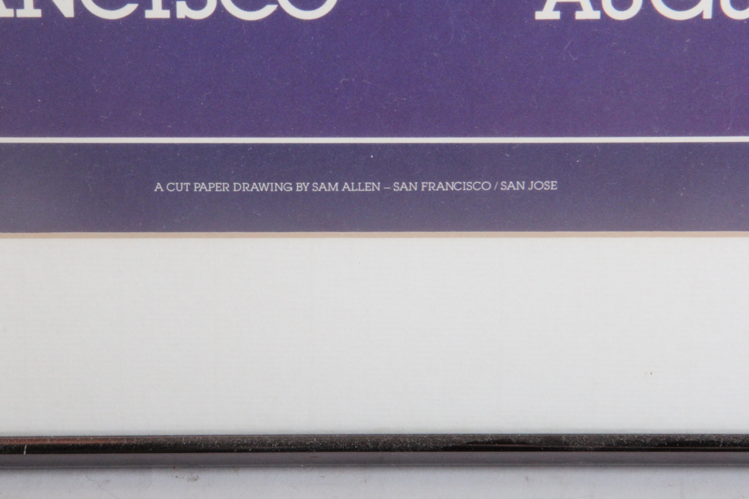 1986 "Gay Games II" Advertisment Poster of the San Francisco Skyline