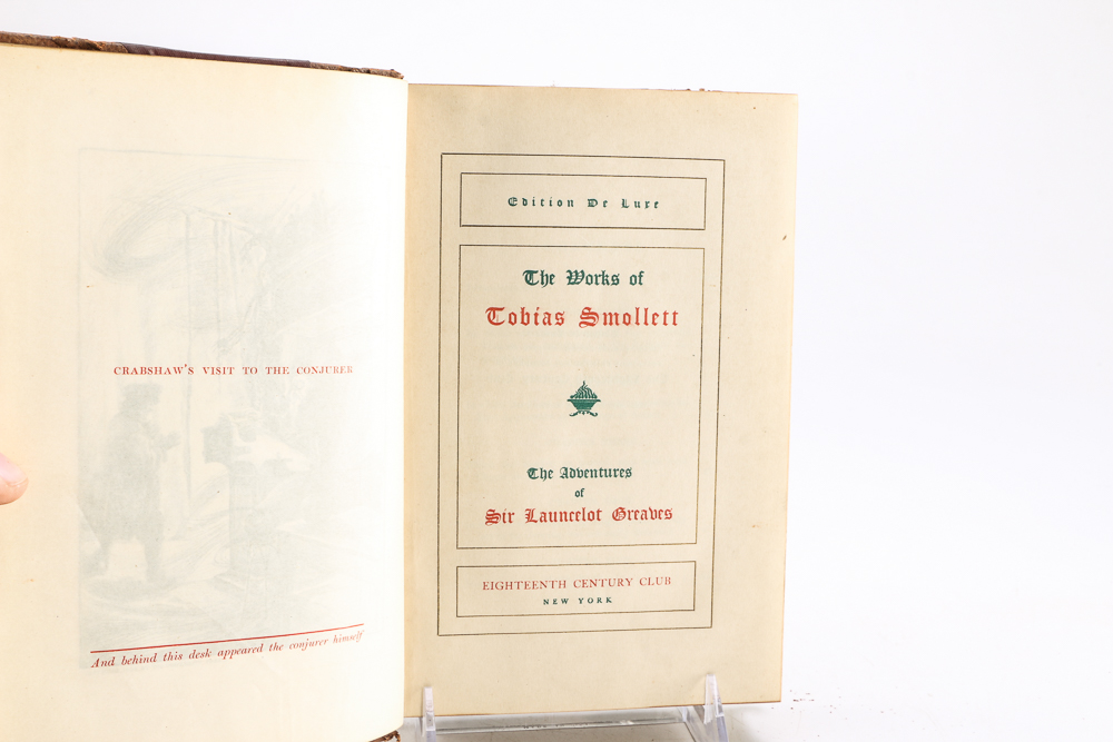 1902 "The Works Of Tobias Smollett" Edition de Luxe in Twelve Volumes