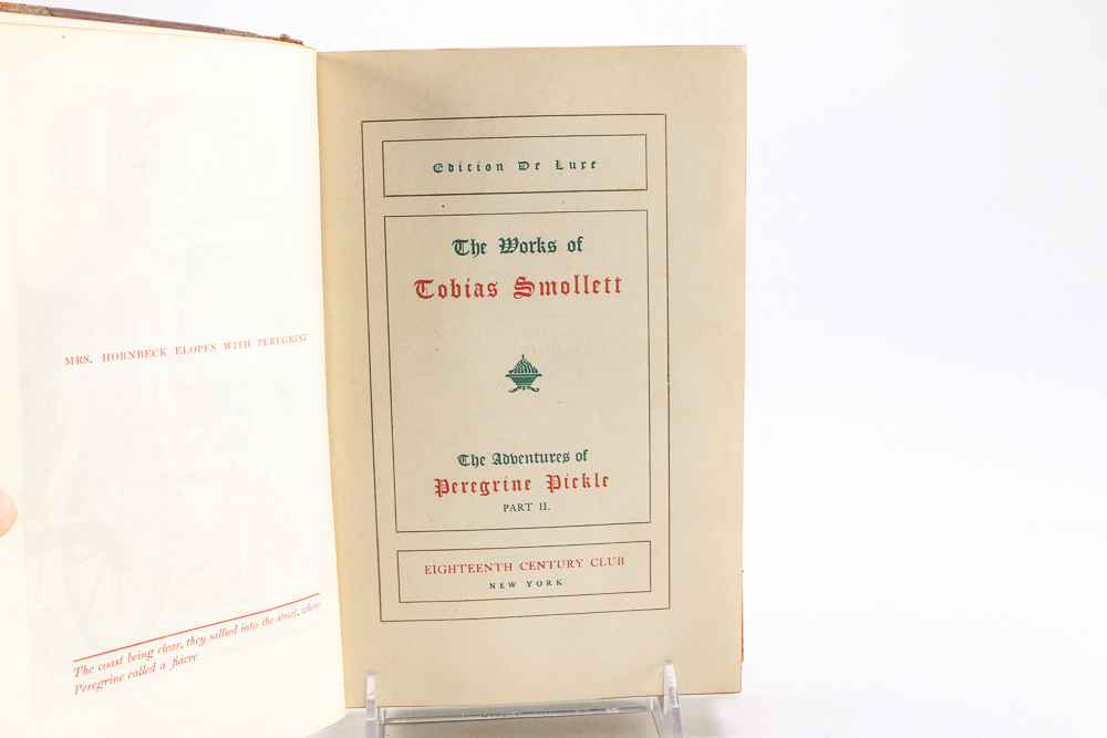 1902 "The Works Of Tobias Smollett" Edition de Luxe in Twelve Volumes