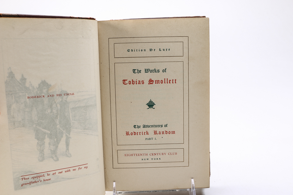 1902 "The Works Of Tobias Smollett" Edition de Luxe in Twelve Volumes