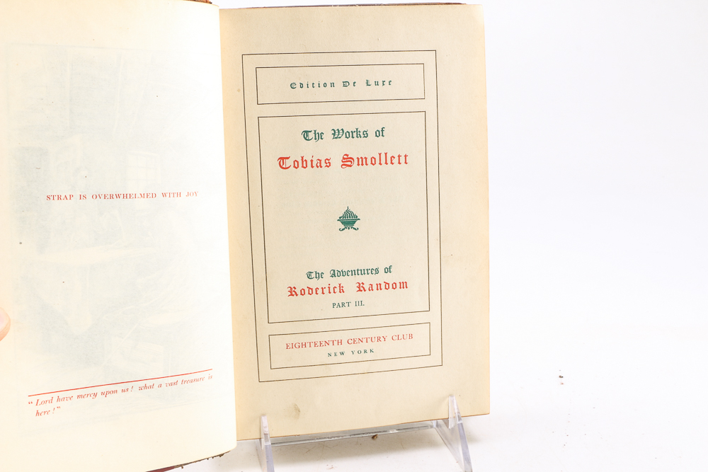 1902 "The Works Of Tobias Smollett" Edition de Luxe in Twelve Volumes