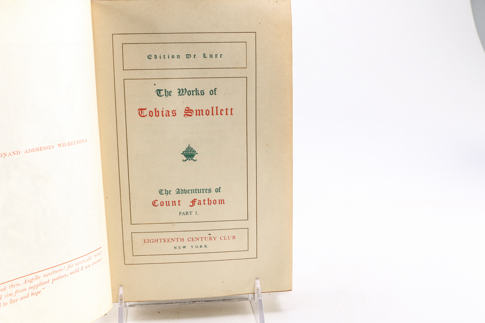1902 "The Works Of Tobias Smollett" Edition de Luxe in Twelve Volumes