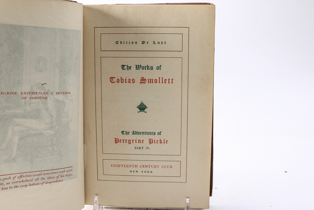 1902 "The Works Of Tobias Smollett" Edition de Luxe in Twelve Volumes