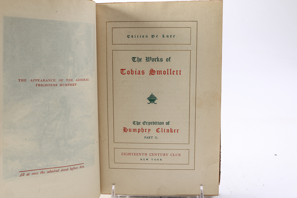 1902 "The Works Of Tobias Smollett" Edition de Luxe in Twelve Volumes