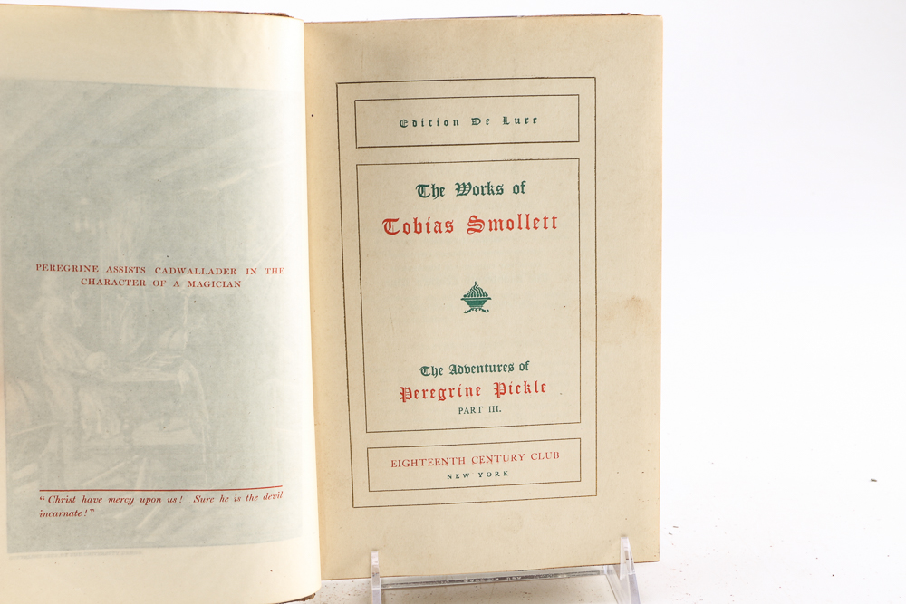 1902 "The Works Of Tobias Smollett" Edition de Luxe in Twelve Volumes