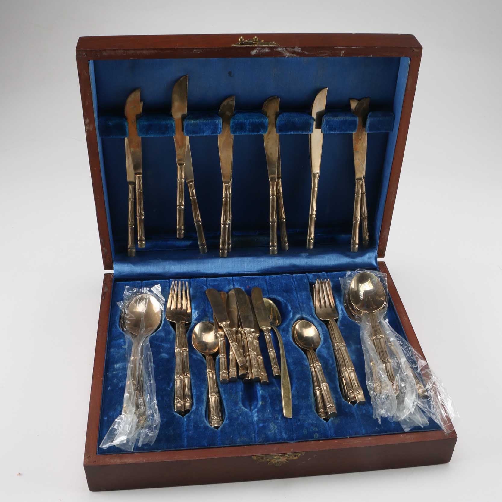 Bronze Bamboo Flatware Set from Thailand