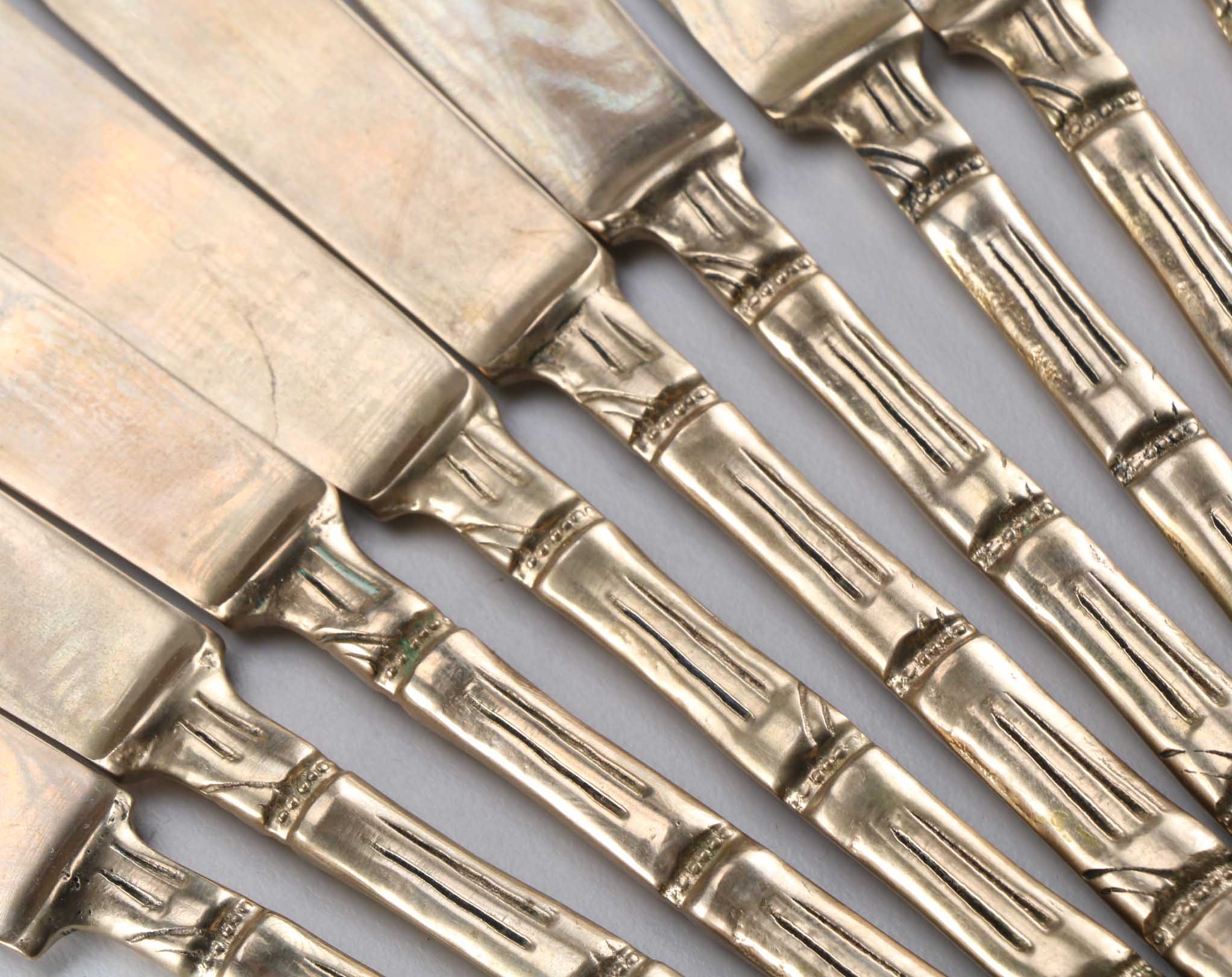 Bronze Bamboo Flatware Set from Thailand