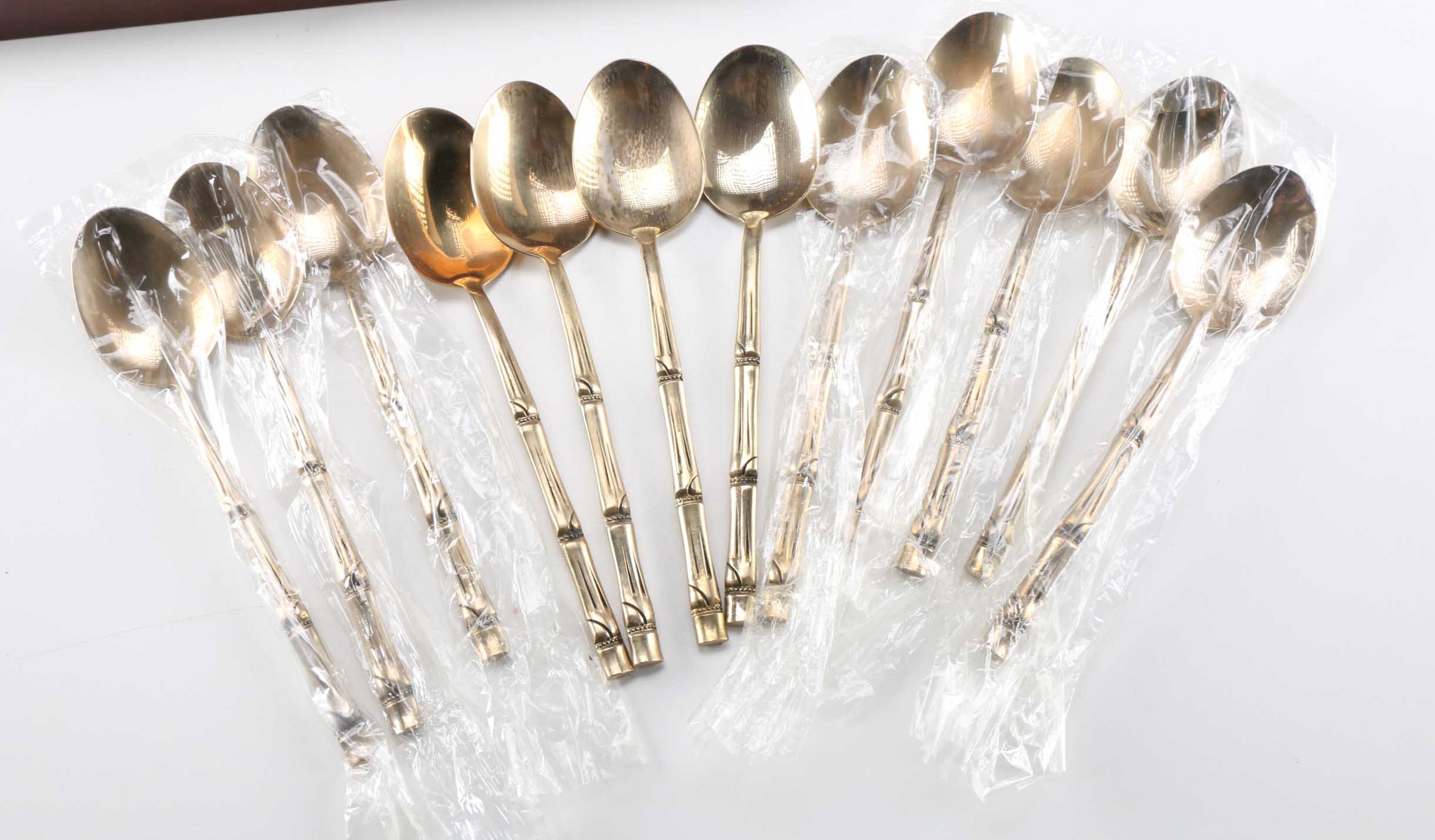 Bronze Bamboo Flatware Set from Thailand