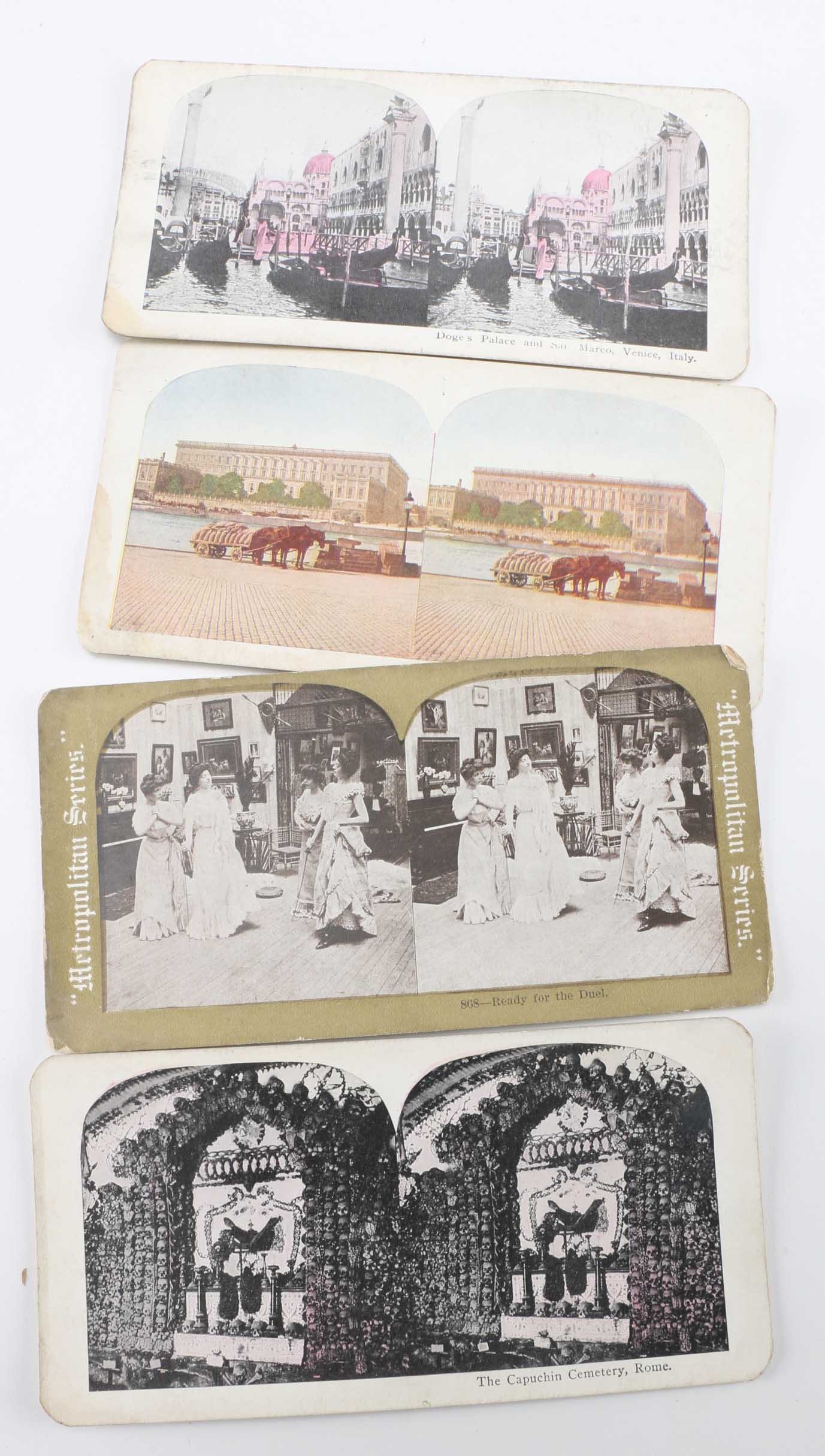 Antique Stereoscope with Image Cards