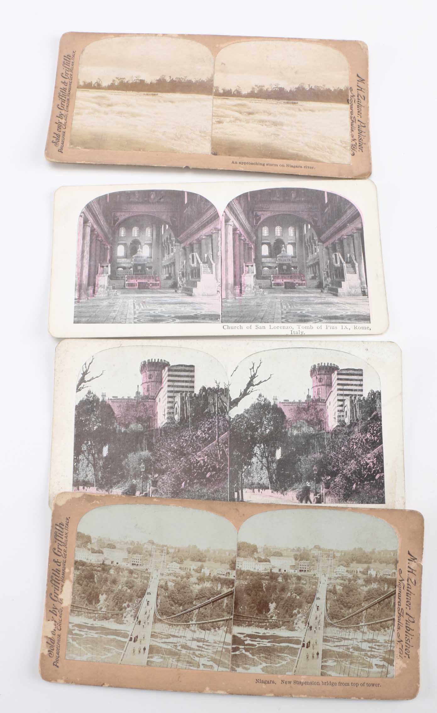 Antique Stereoscope with Image Cards