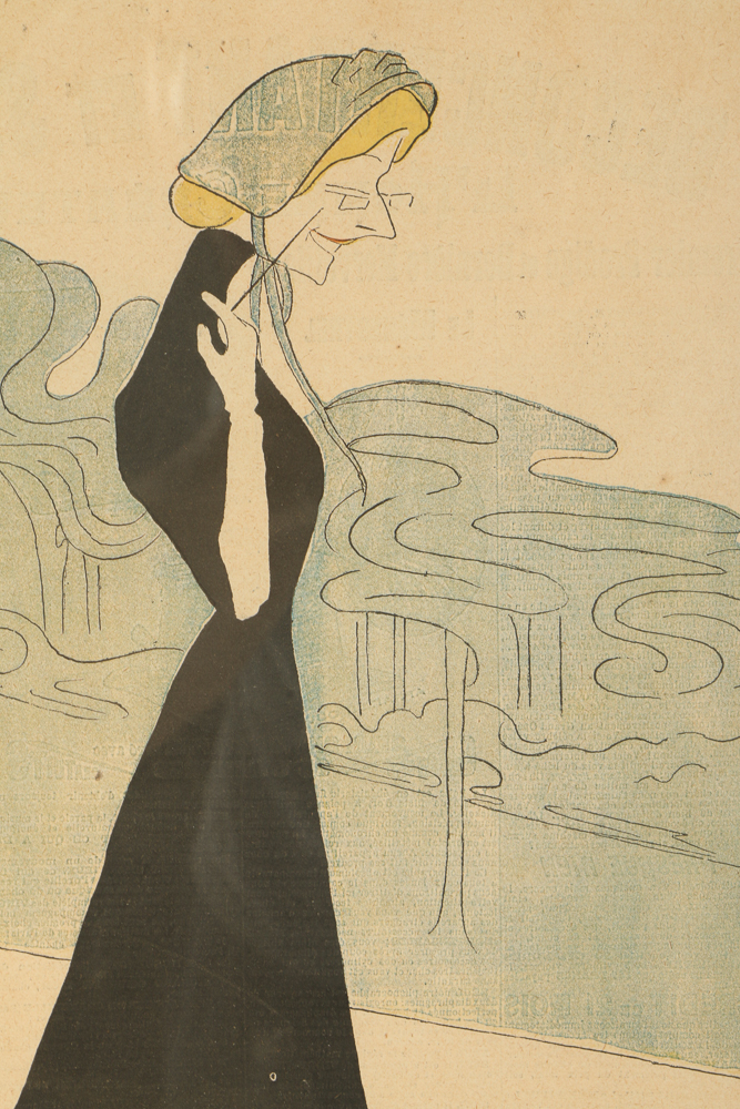 Capiello Chromolithograph "Madame De Latude  (GYP)"