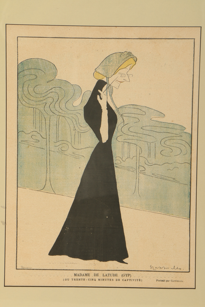 Capiello Chromolithograph "Madame De Latude  (GYP)"