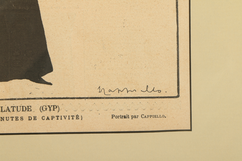 Capiello Chromolithograph "Madame De Latude  (GYP)"