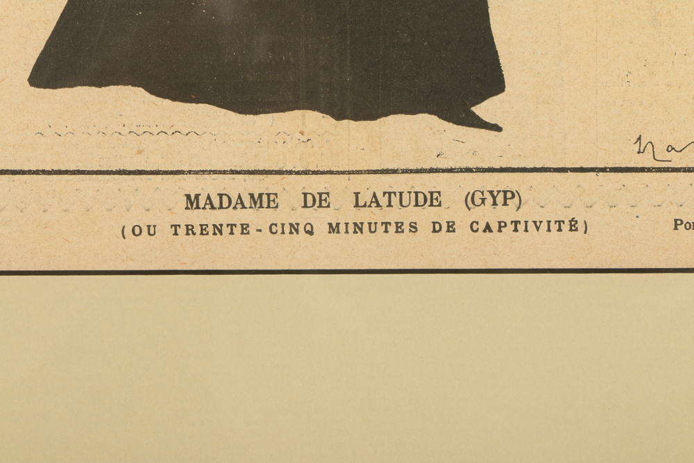 Capiello Chromolithograph "Madame De Latude  (GYP)"