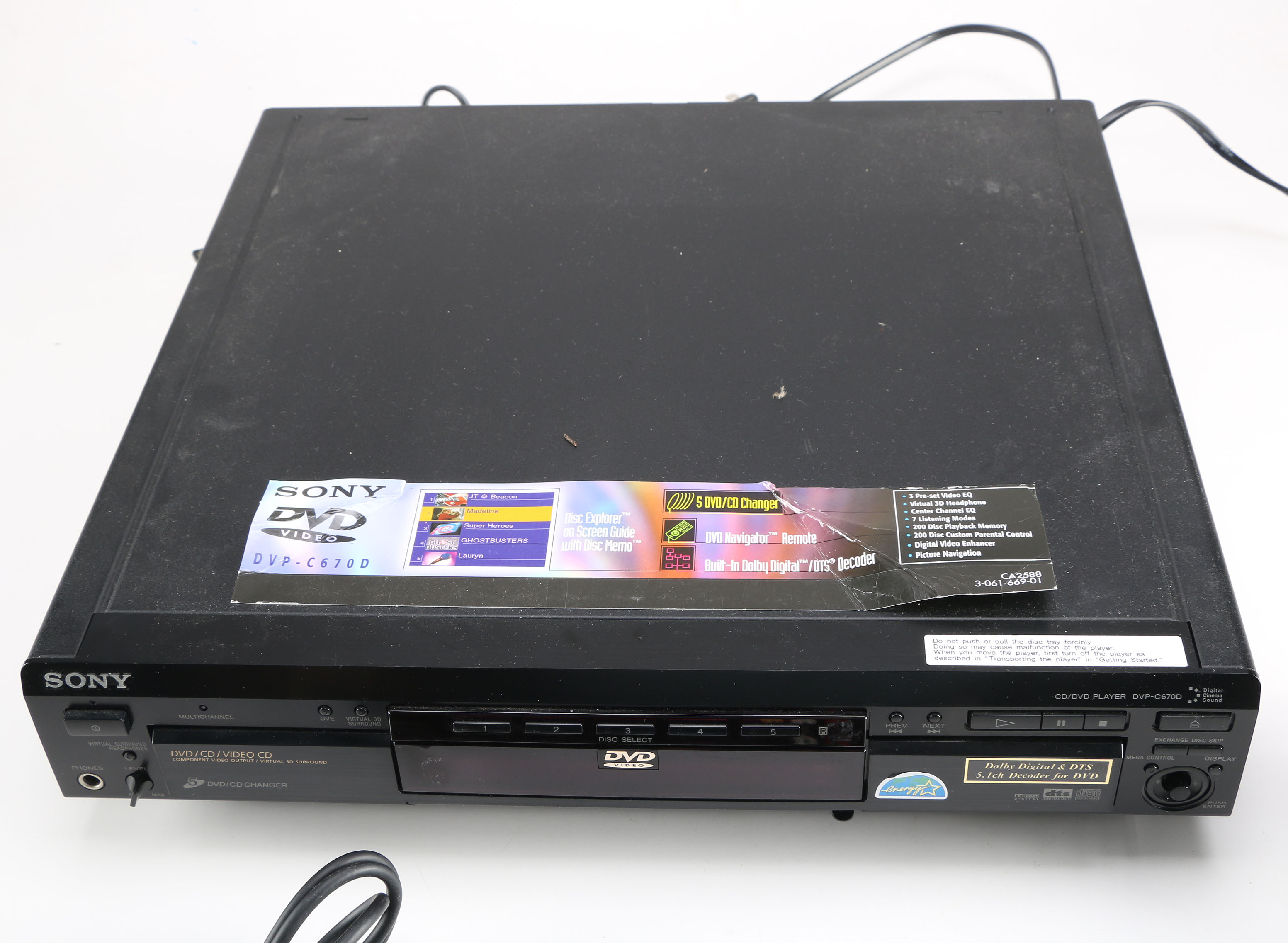 Sony DVD & VCR Set with Emerson Alarm Clock